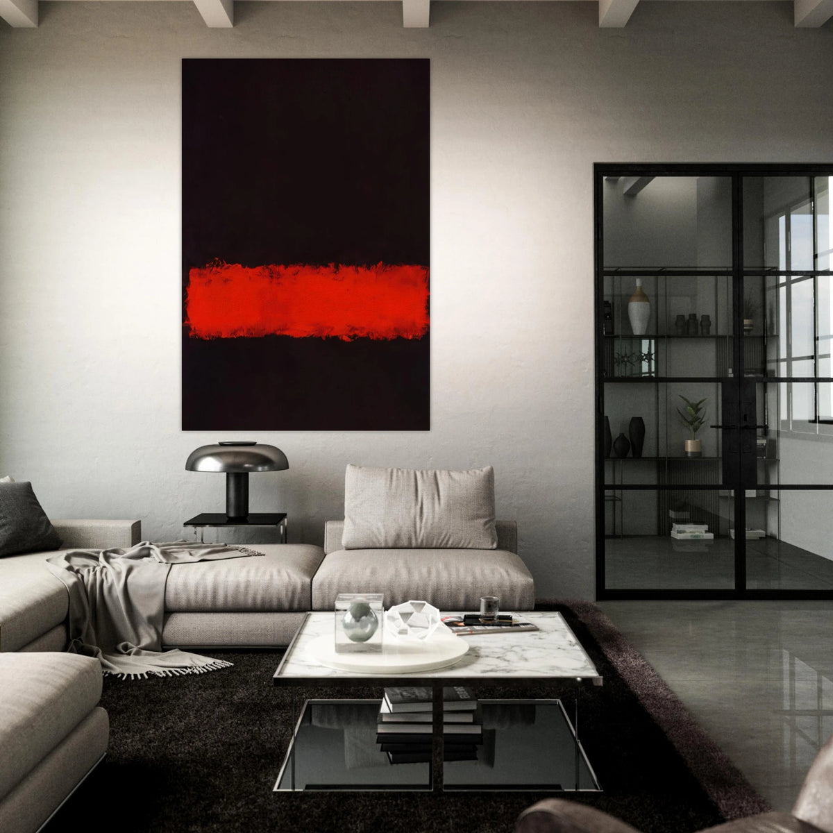 Black, Red and Black - 1968 Poster | Mark Rothko Poster | Rothko Prints