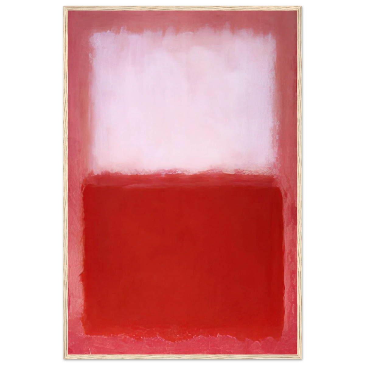 White Over Red - 1957 Framed Poster | Mark Rothko Framed Prints Wall Art | Rothko Prints