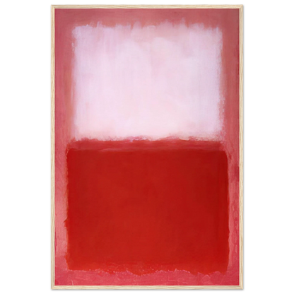 White Over Red - 1957 Framed Poster | Mark Rothko Framed Prints Wall Art | Rothko Prints