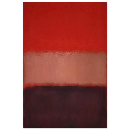 No. 46 Black, Ochre, Red Over Red - 1957 Poster | Mark Rothko Poster | Rothko Prints