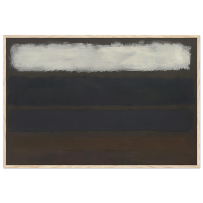No. 14 Horizontals, White over Darks - 1961 Framed Poster | Mark Rothko Framed Prints Wall Art | Rothko Prints