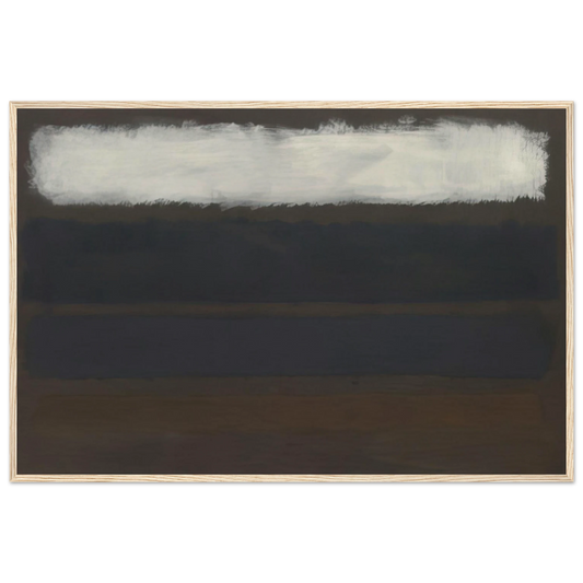 No. 14 Horizontals, White over Darks - 1961 Framed Poster | Mark Rothko Framed Prints Wall Art | Rothko Prints