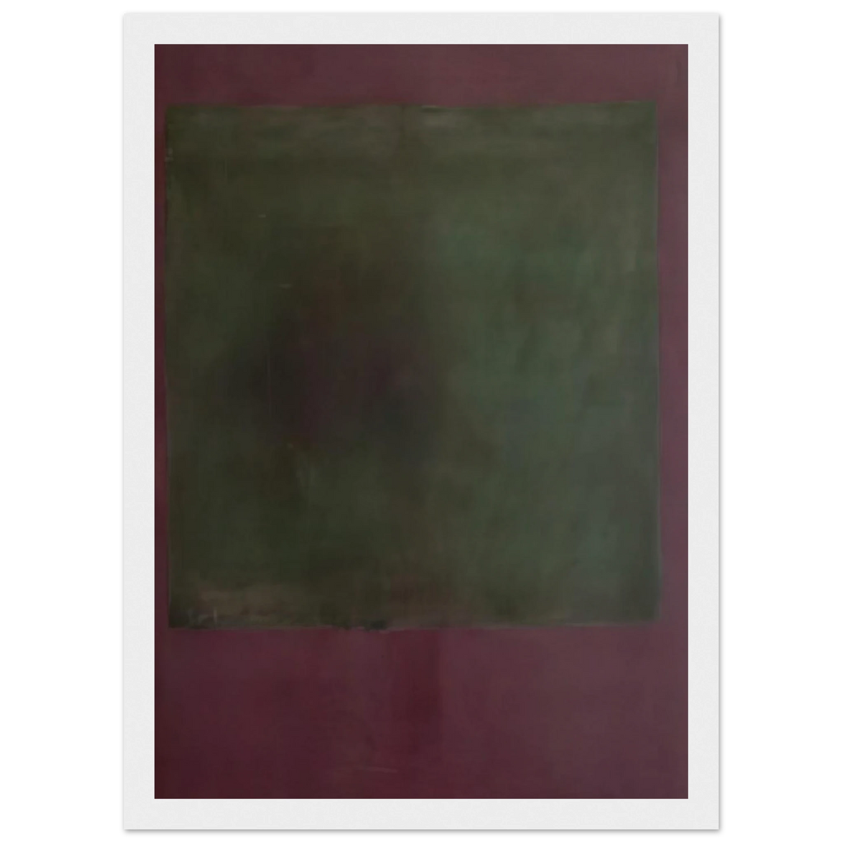 Untitled Green on Maroon - 1961 Framed Poster | Mark Rothko Framed Prints Wall Art | Rothko Prints