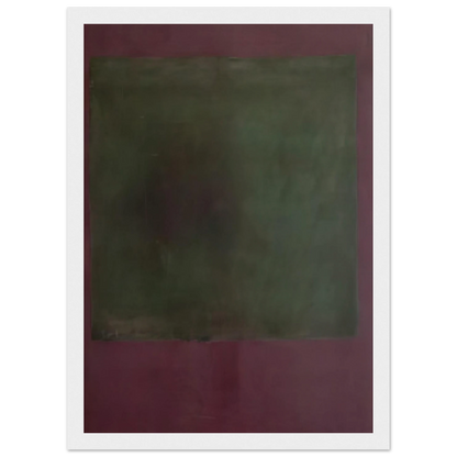 Untitled Green on Maroon - 1961 Framed Poster | Mark Rothko Framed Prints Wall Art | Rothko Prints