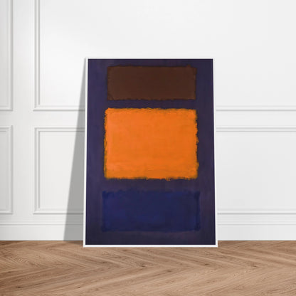 Brown, Orange, Blue on Maroon - c.1963  United States Framed Poster | Mark Rothko Framed Prints Wall Art | Rothko Prints