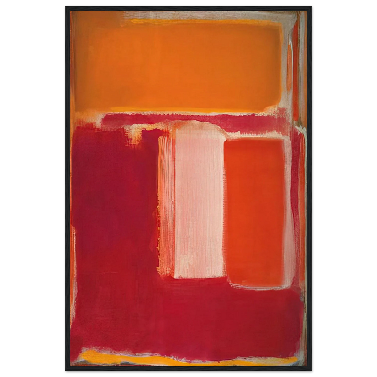 Yellow, Cherry, Orange - 1947 Framed Poster | Mark Rothko Framed Prints Wall Art | Rothko Prints