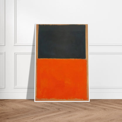 Green and Tangerine on Red - 1956 Framed Poster | Mark Rothko Framed Prints Wall Art | Rothko Prints