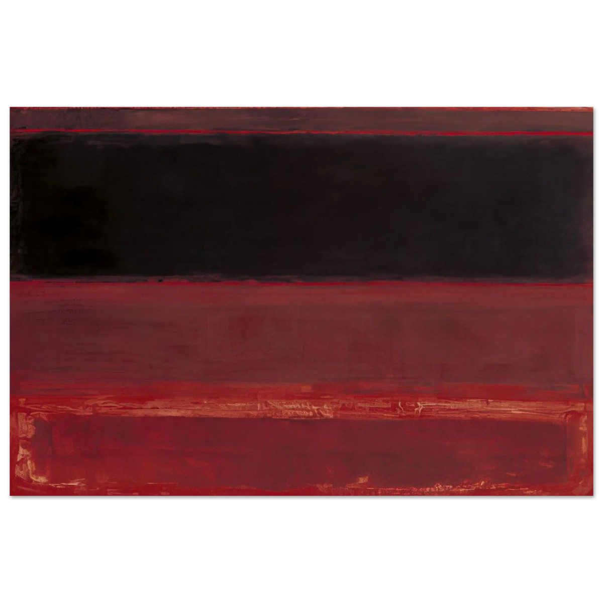 Four Darks in Red - 1958 Poster | Mark Rothko Poster | Rothko Prints