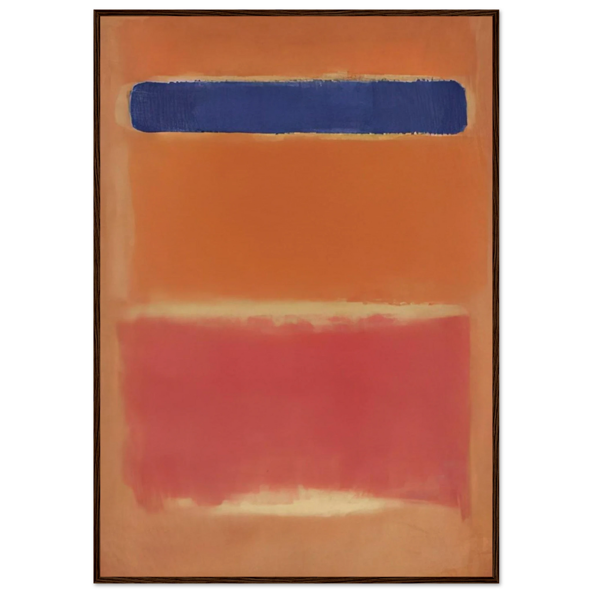 Blue Over Red - 1953 Framed Poster | Mark Rothko Framed Prints Wall Art | Rothko Prints