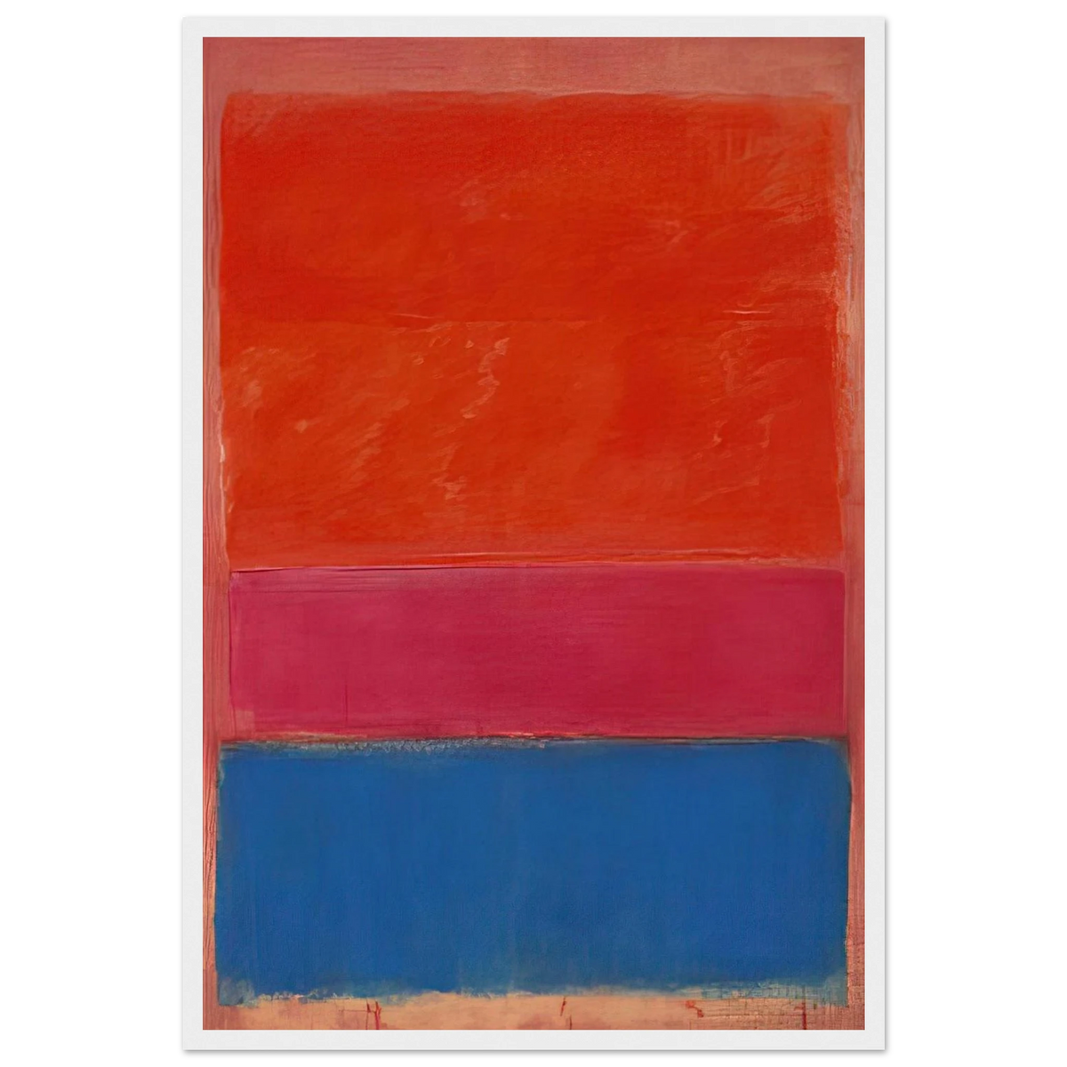 No. 1 Royal Red and Blue - 1954 Framed Poster | Mark Rothko Framed Prints Wall Art | Rothko Prints