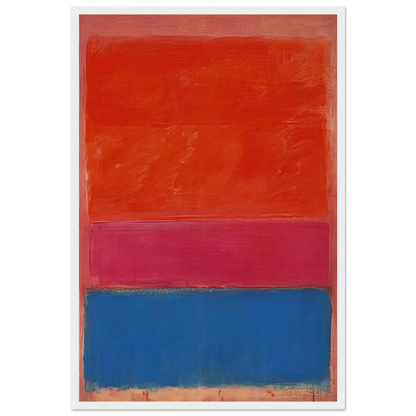 No. 1 Royal Red and Blue - 1954 Framed Poster | Mark Rothko Framed Prints Wall Art | Rothko Prints