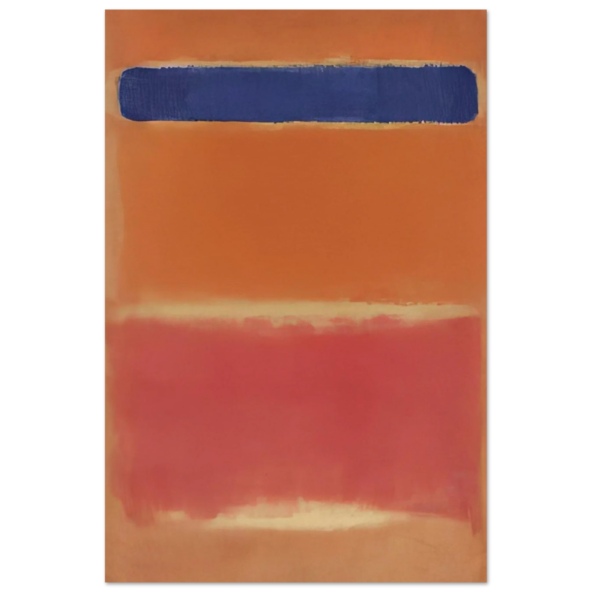 Blue Over Red - 1953 Poster | Mark Rothko Poster | Rothko Prints