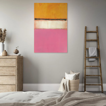 White Center Yellow, Pink and Lavender on Rose - 1950 Poster | Mark Rothko Poster | Rothko Prints