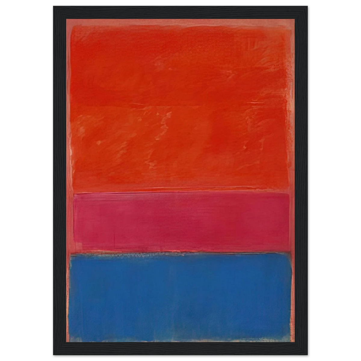 No. 1 Royal Red and Blue - 1954 Framed Poster | Mark Rothko Framed Prints Wall Art | Rothko Prints