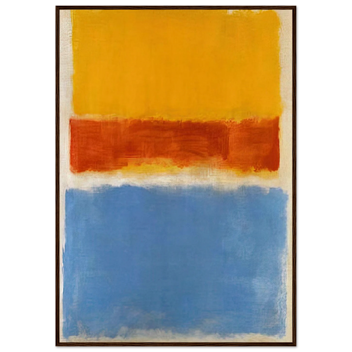 Untitled Yellow, Red and Blue - 1953 Framed Poster | Mark Rothko Framed Prints Wall Art | Rothko Prints