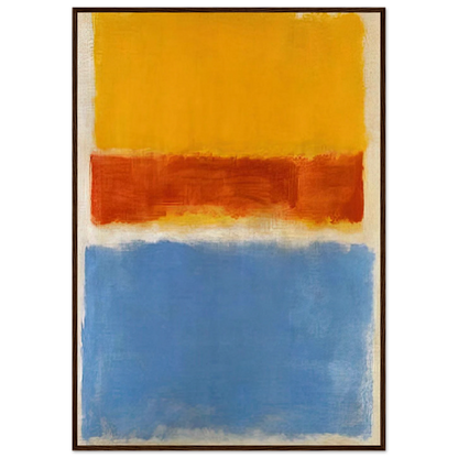 Untitled Yellow, Red and Blue - 1953 Framed Poster | Mark Rothko Framed Prints Wall Art | Rothko Prints