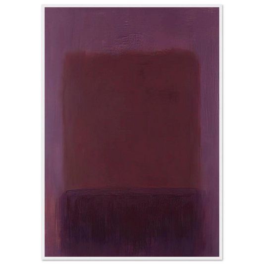 Purple Brown - 1957 Framed Poster | Mark Rothko Framed Prints Wall Art | Rothko Prints