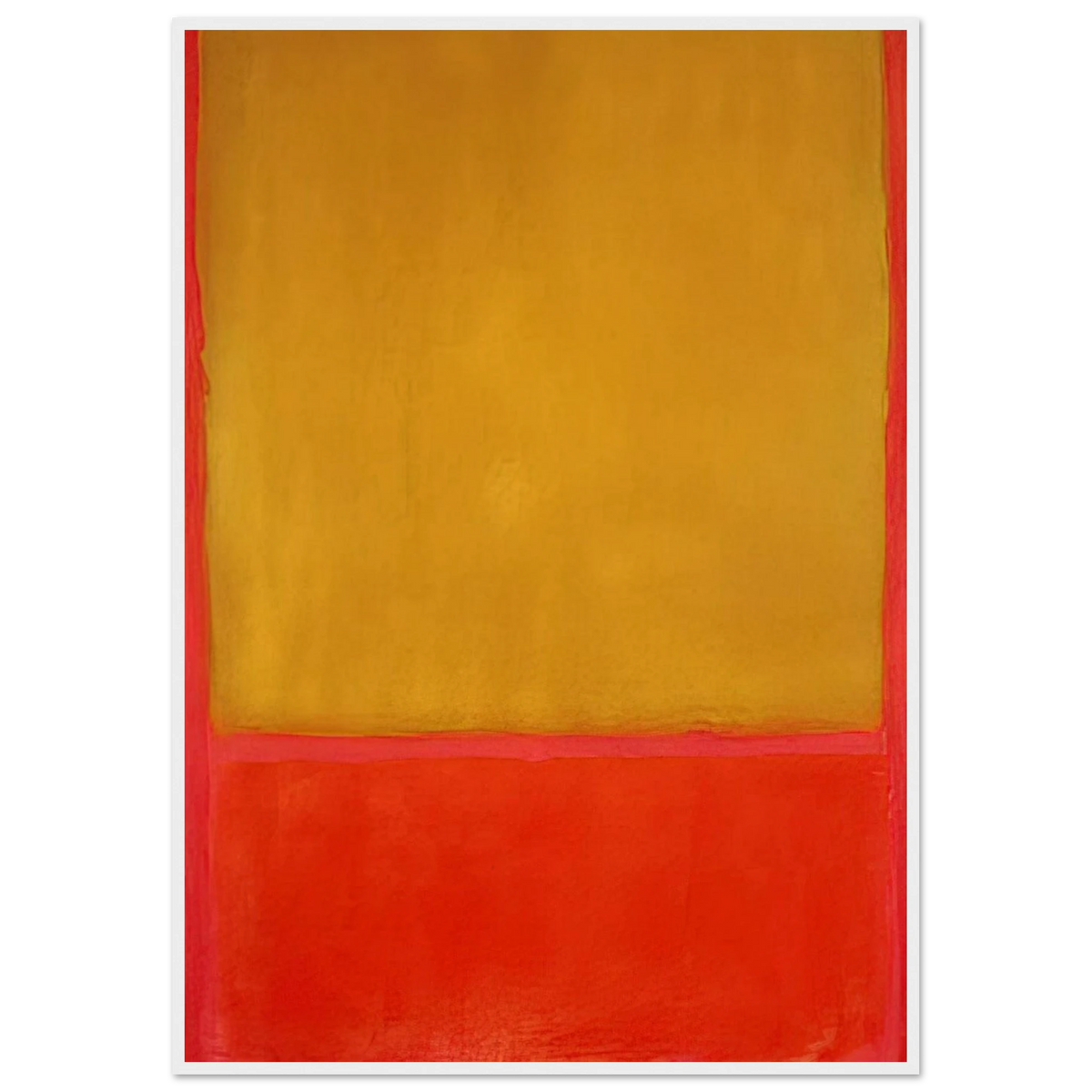 Ochre and Red on Red - 1954 Framed Poster | Mark Rothko Framed Prints Wall Art | Rothko Prints