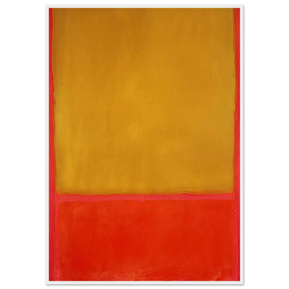 Ochre and Red on Red - 1954 Framed Poster | Mark Rothko Framed Prints Wall Art | Rothko Prints