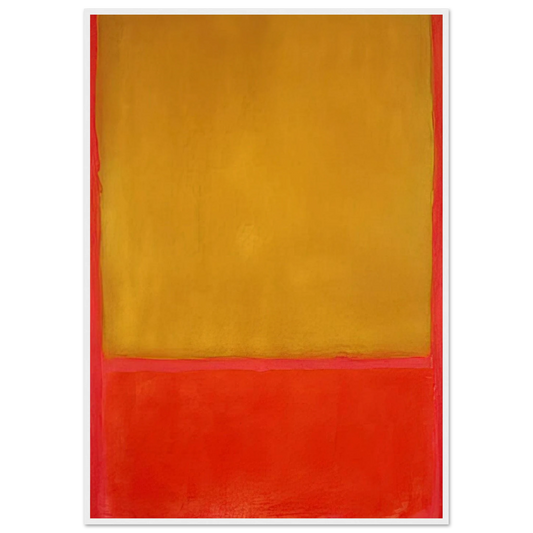 Ochre and Red on Red - 1954 Framed Poster | Mark Rothko Framed Prints Wall Art | Rothko Prints