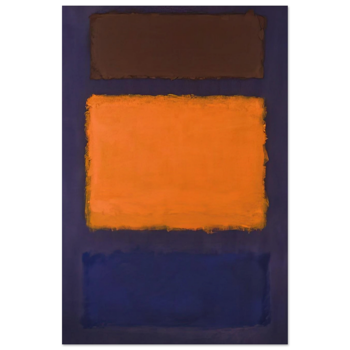 Brown, Orange, Blue on Maroon - c.1963  United States Poster | Mark Rothko Poster | Rothko Prints