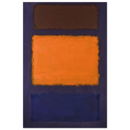 Brown, Orange, Blue on Maroon - c.1963  United States Poster | Mark Rothko Poster | Rothko Prints
