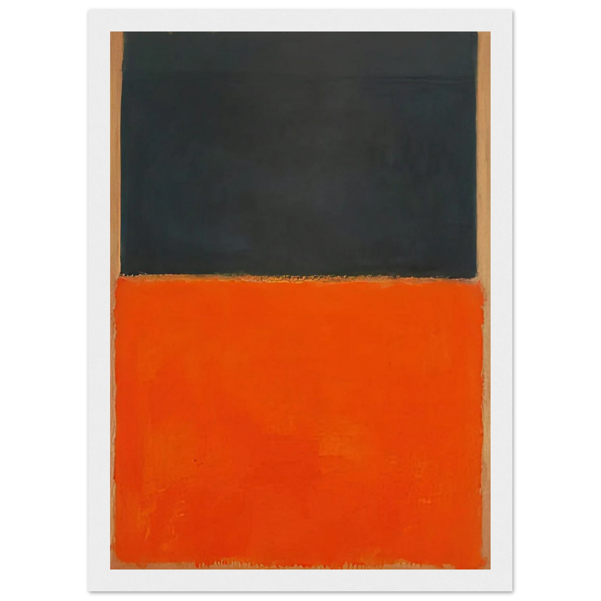 Green and Tangerine on Red - 1956 Framed Poster | Mark Rothko Framed Prints Wall Art | Rothko Prints