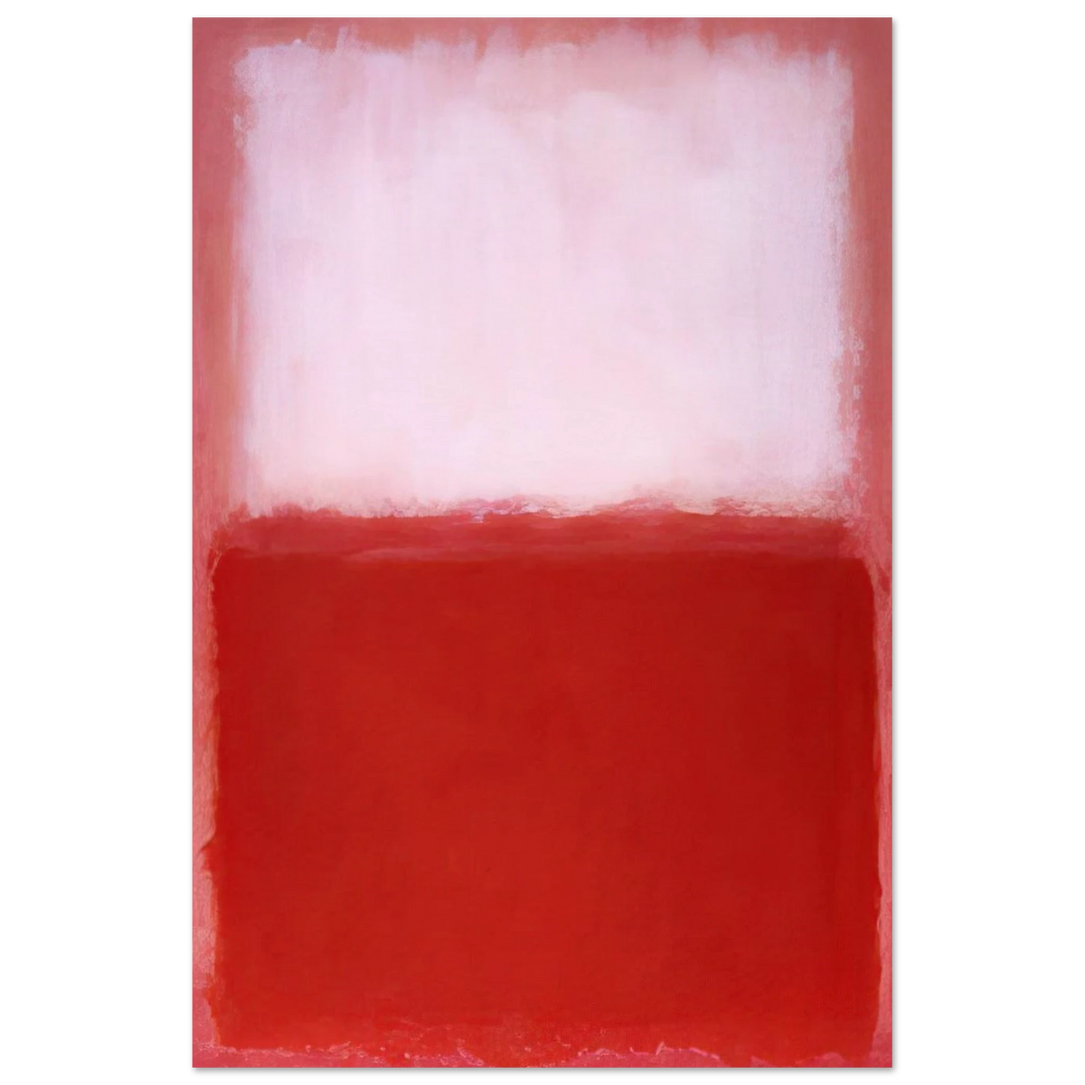White Over Red - 1957 Poster | Mark Rothko Poster | Rothko Prints