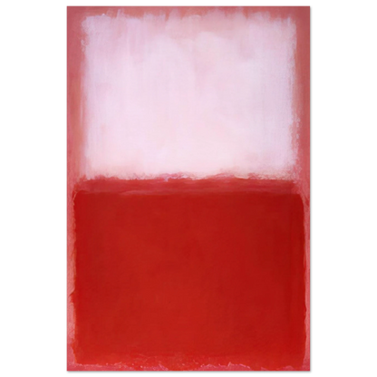 White Over Red - 1957 Poster | Mark Rothko Poster | Rothko Prints