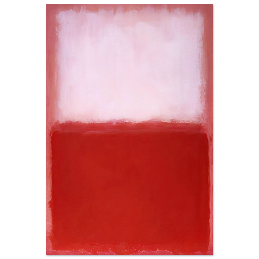 White Over Red - 1957 Poster | Mark Rothko Poster | Rothko Prints