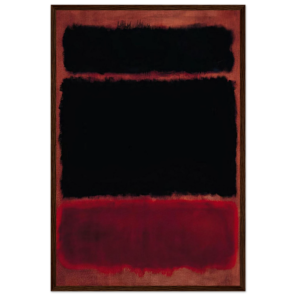 Black in Deep Red - 1957 Framed Poster | Mark Rothko Framed Prints Wall Art | Rothko Prints