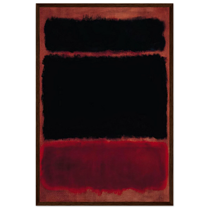 Black in Deep Red - 1957 Framed Poster | Mark Rothko Framed Prints Wall Art | Rothko Prints