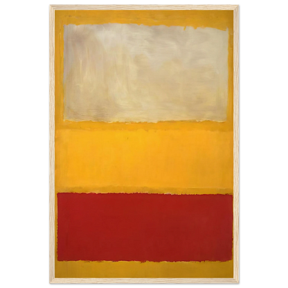 No. 13 White, Red on Yellow Framed Poster | Mark Rothko Framed Prints Wall Art | Rothko Prints