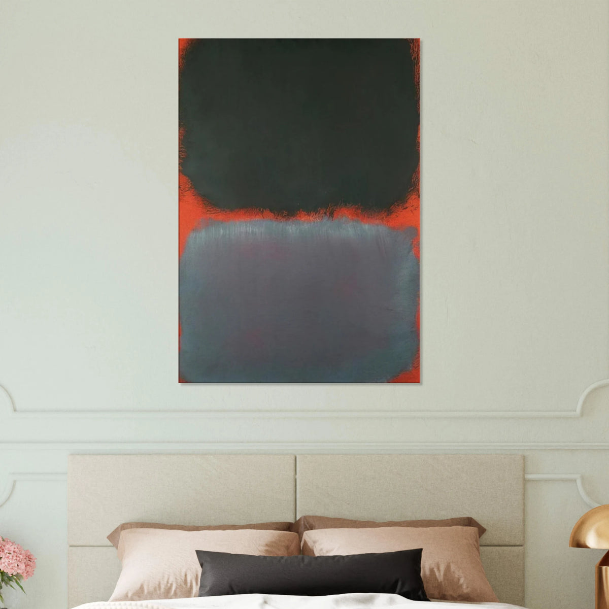 Untitled Gray, Gray on Red - 1968 Canvas | Mark Rothko Canvas | Rothko Prints