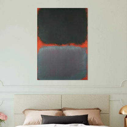 Untitled Gray, Gray on Red - 1968 Canvas | Mark Rothko Canvas | Rothko Prints