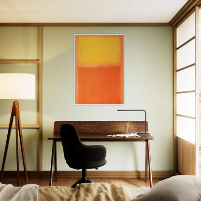 Orange and Yellow - 1956 Framed Poster | Mark Rothko Framed Prints Wall Art | Rothko Prints