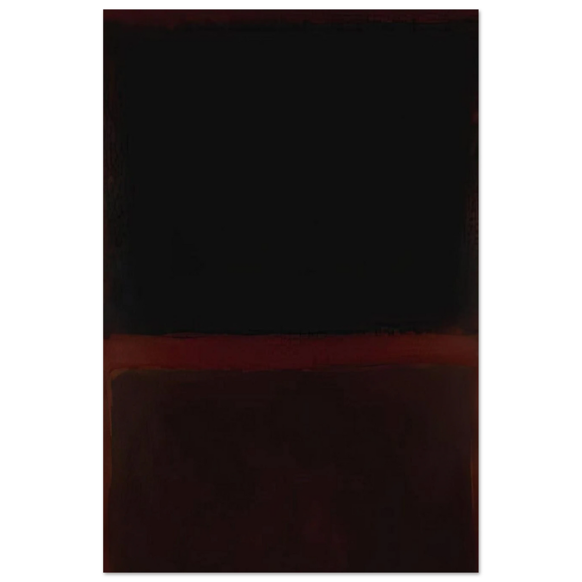 Black on Dark Sienna on Purple - 1960 Poster | Mark Rothko Poster | Rothko Prints