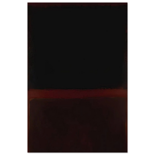 Black on Dark Sienna on Purple - 1960 Poster | Mark Rothko Poster | Rothko Prints