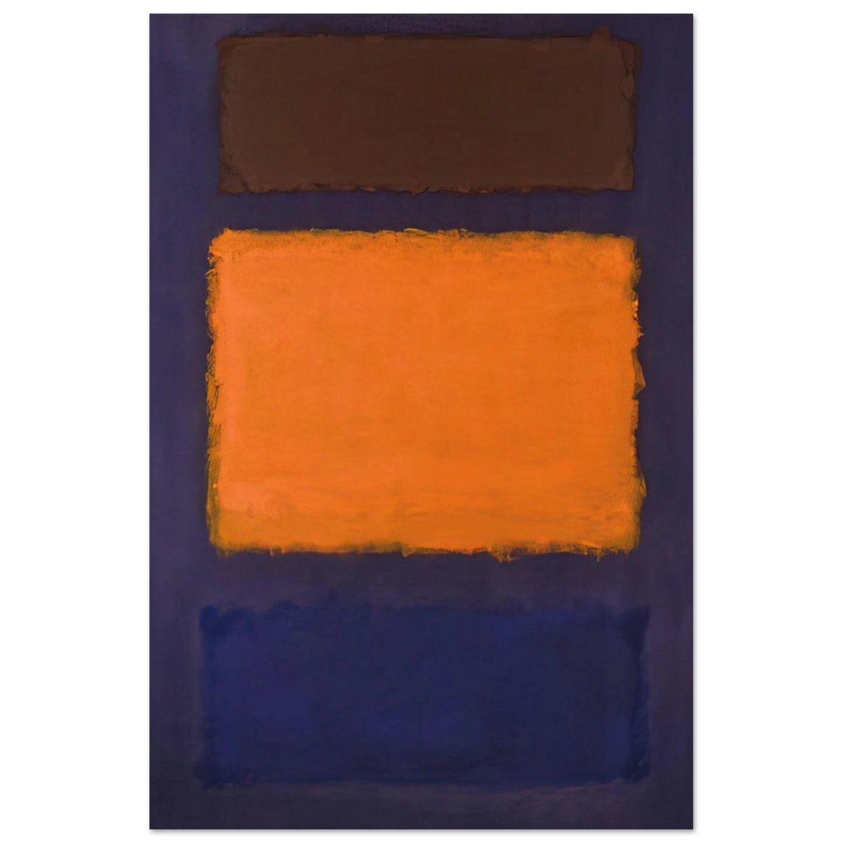Brown, Orange, Blue on Maroon - c.1963  United States Poster | Mark Rothko Poster | Rothko Prints