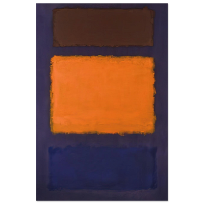 Brown, Orange, Blue on Maroon - c.1963  United States Poster | Mark Rothko Poster | Rothko Prints