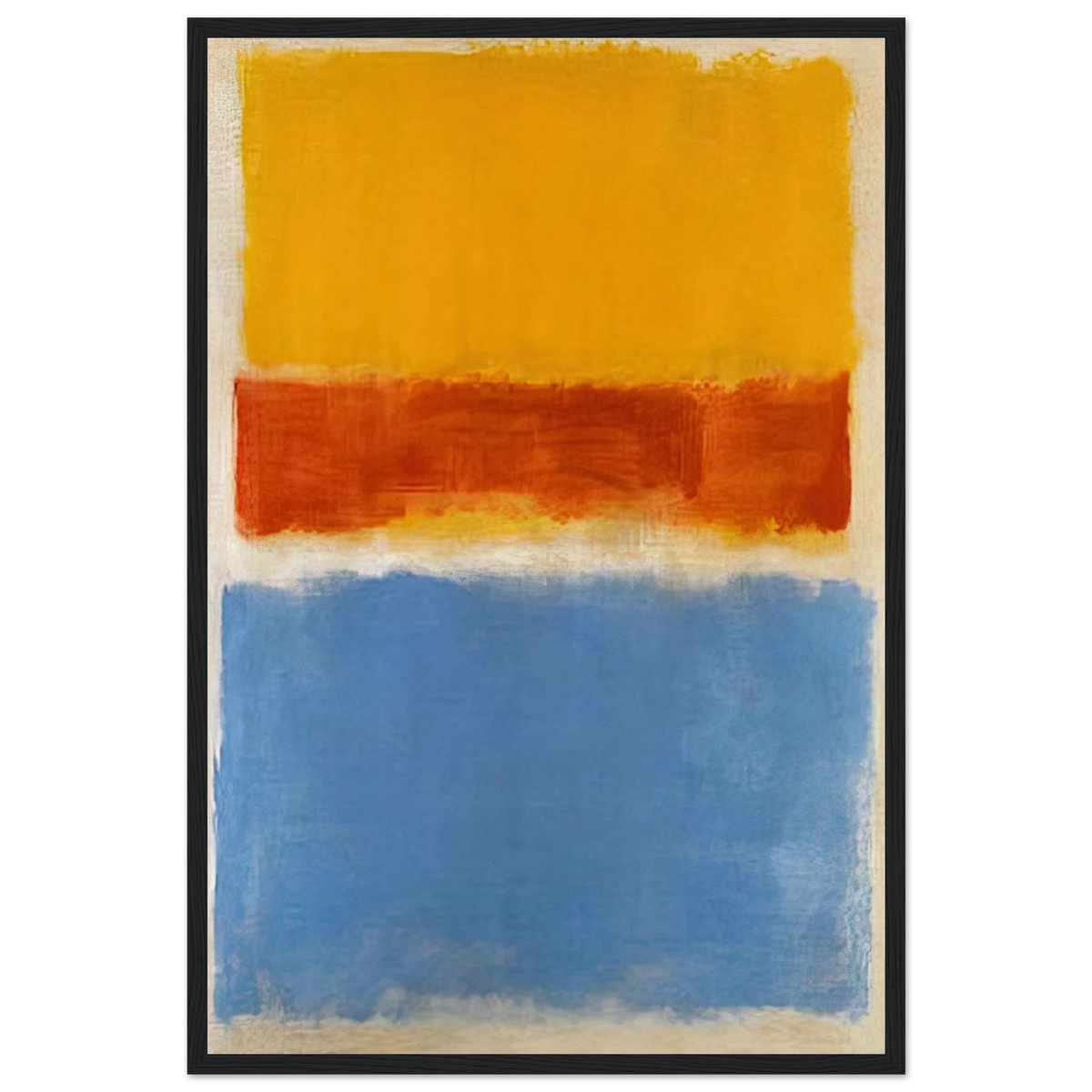Untitled Yellow, Red and Blue - 1953 Framed Poster | Mark Rothko Framed Prints Wall Art | Rothko Prints