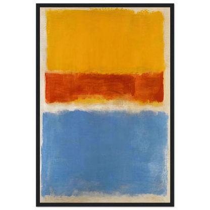 Untitled Yellow, Red and Blue - 1953 Framed Poster | Mark Rothko Framed Prints Wall Art | Rothko Prints