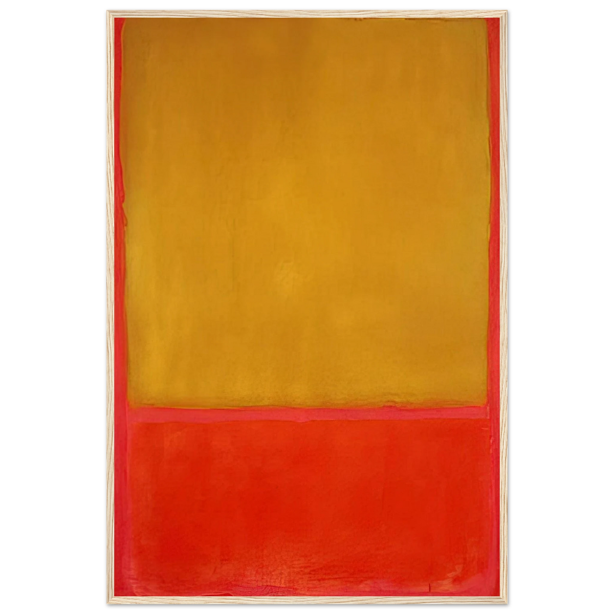 Ochre and Red on Red - 1954 Framed Poster | Mark Rothko Framed Prints Wall Art | Rothko Prints