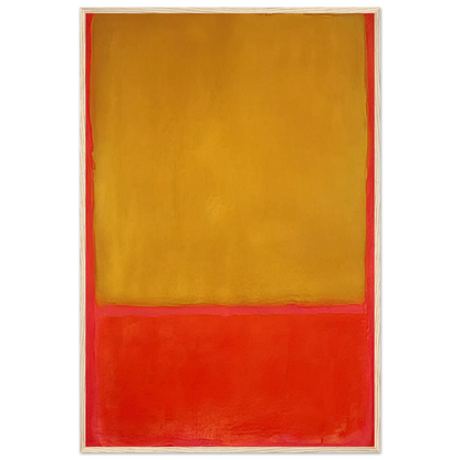 Ochre and Red on Red - 1954 Framed Poster | Mark Rothko Framed Prints Wall Art | Rothko Prints