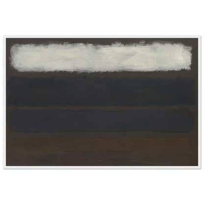 No. 14 Horizontals, White over Darks - 1961 Framed Poster | Mark Rothko Framed Prints Wall Art | Rothko Prints