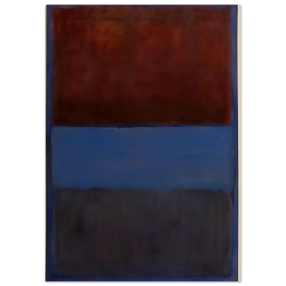 No.61 Rust and Blue - 1953 Poster | Mark Rothko Poster | Rothko Prints