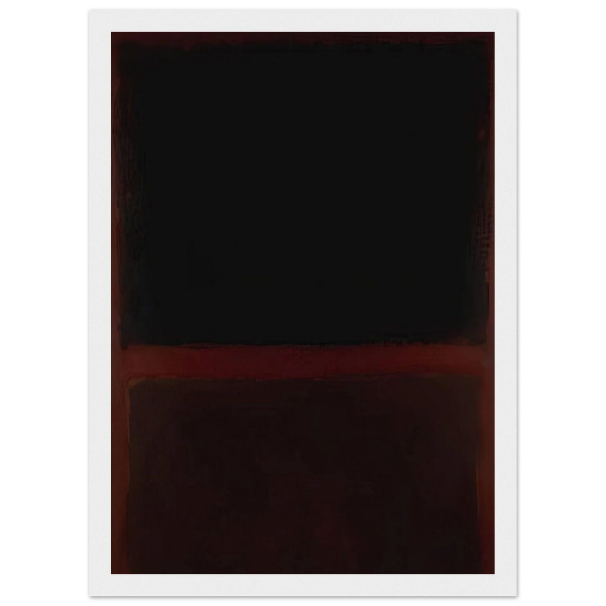 Black on Dark Sienna on Purple - 1960 Framed Poster | Mark Rothko Framed Prints Wall Art | Rothko Prints
