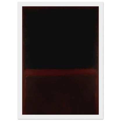 Black on Dark Sienna on Purple - 1960 Framed Poster | Mark Rothko Framed Prints Wall Art | Rothko Prints