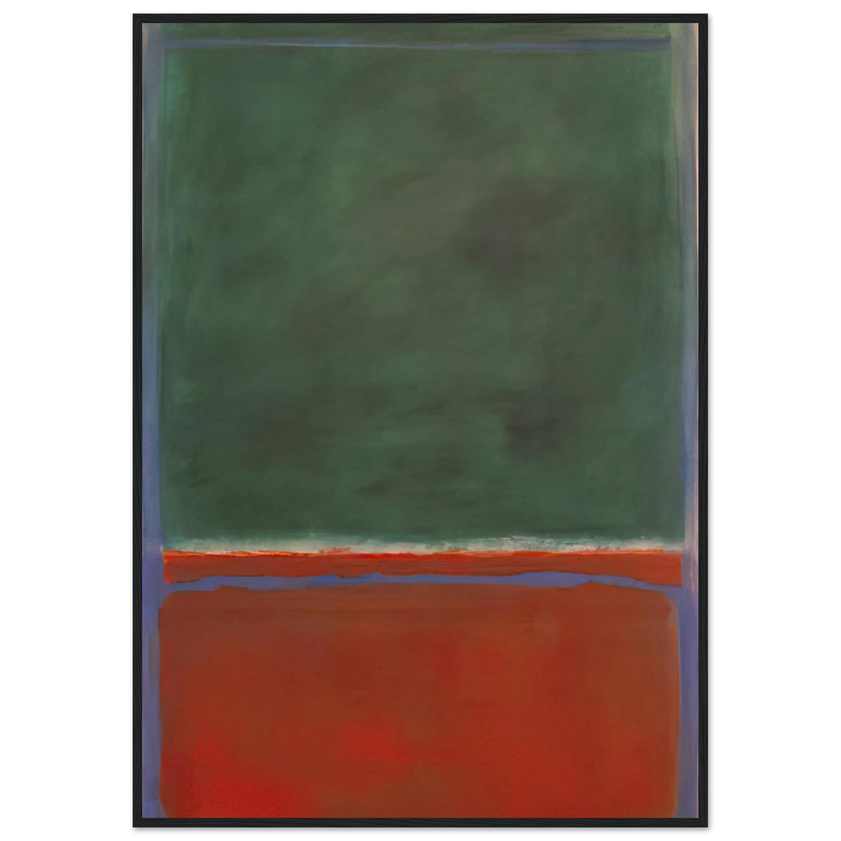 Green and Maroon - 1953 Framed Poster | Mark Rothko Framed Prints Wall Art | Rothko Prints