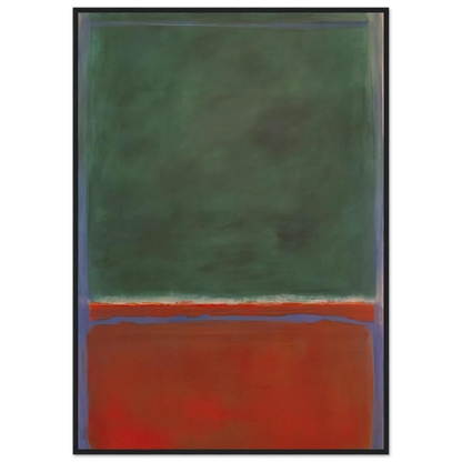 Green and Maroon - 1953 Framed Poster | Mark Rothko Framed Prints Wall Art | Rothko Prints